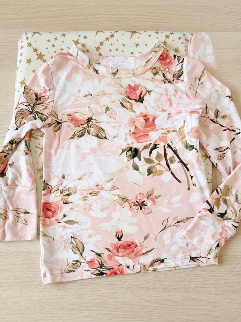 Girls Posh Peanut Floral 2 Pic Pj Set